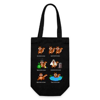 squirrels, rich squirrels, sheikh squirrels, - Gift Bag for Bottles - black - Front