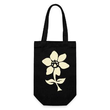 anarchist flower - Gift Bag for Bottles - black - Front