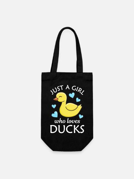 Duck Ducks - Gift Bag for Bottles - black