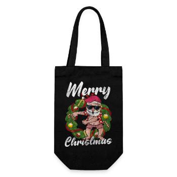 Cadeaux de Noël Enfants - Sac à bouteille - noir - Devant