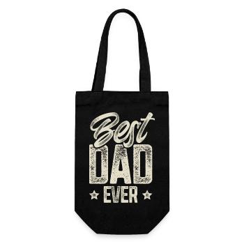 Dad Father Father's Day Best Dad - Gift Bag for Bottles - black - Front