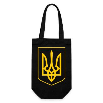 Ukraine - Gift Bag for Bottles - black - Front