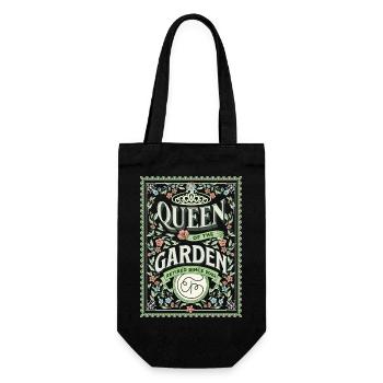Rentnerin Garten Gärtnerin - Geschenkbeutel für Flaschen - Schwarz - Vorne