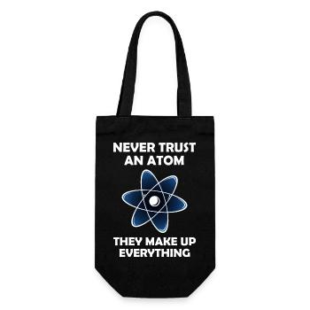 Ne faites jamais confiance à un graphique Atom - Sac à bouteille - noir - Devant