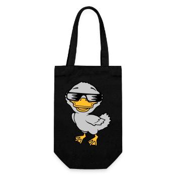 Cool Sunglasses Ducklings Comic - Gift Bag for Bottles - black - Front