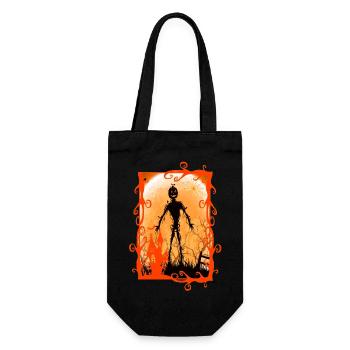 Halloween gruselige Hexe Horror Geist Monster - Geschenkbeutel für Flaschen - Schwarz - Vorne