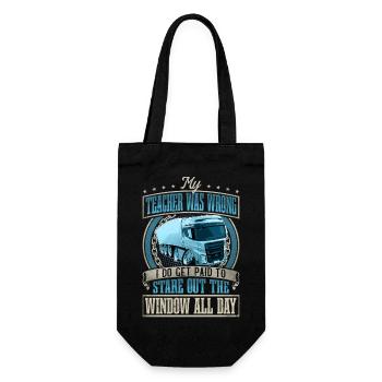 Truck Driver - Gift Bag for Bottles - black - Front