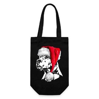 Santa DOGO ARGENTINO Chiens de Noël Wilsigns - Sac à bouteille - noir - Devant