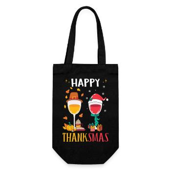 Cadeaux de Noël Noël - Sac à bouteille - noir - Devant