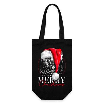 Santa HAVANESE Joyeux Noël Chiens Wilsigns - Sac à bouteille - noir - Devant