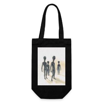 Aliens - Gift Bag for Bottles - black - Front