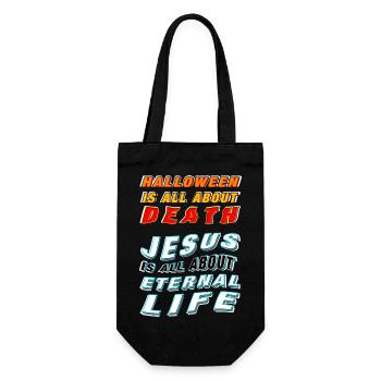 Jesus is about Life - Gift Bag for Bottles - black - Front