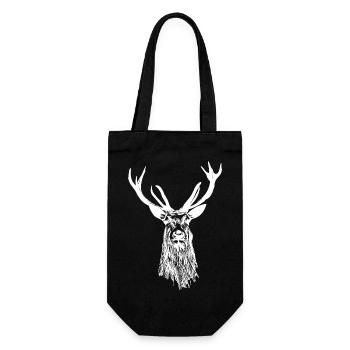 I love deer deer - Gift Bag for Bottles - black - Front