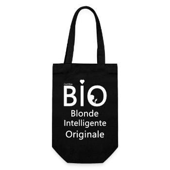 femme, femme humour, bio - Sac à bouteille - noir - Devant