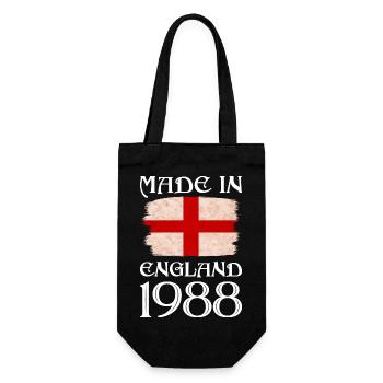 Made in England 1988 - St George's Day - English - Gift Bag for Bottles - black - Front