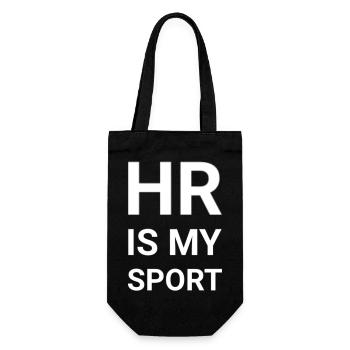 HR Is My Sport - Gift Bag for Bottles - black - Front
