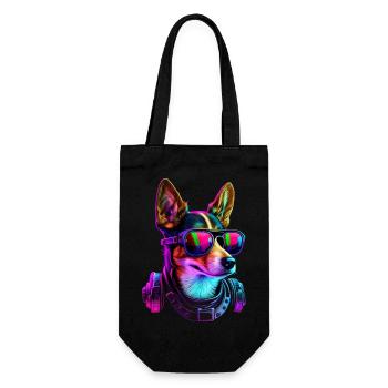 Basenji Dogs Basenjis - Geschenkbeutel für Flaschen - Schwarz - Vorne