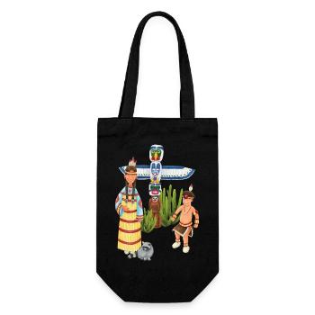 petits indiens - Sac à bouteille - noir - Devant