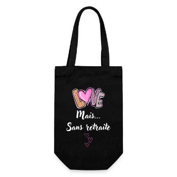 love mais sans retraite - Sac à bouteille - noir - Devant
