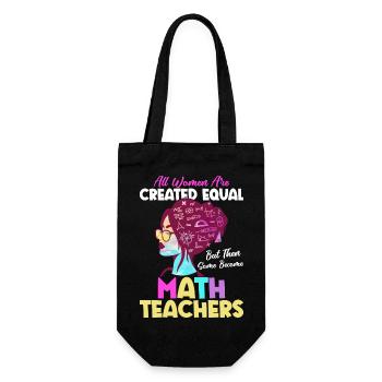 Some Become Math Teachers School Education - Gift Bag for Bottles - black - Front