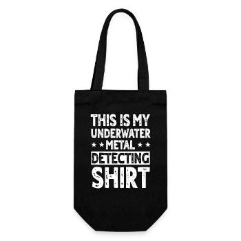 Diving under metal - Gift Bag for Bottles - black - Front