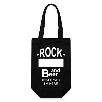 Beer Wine Whiskey Schnapps Alcohol - Gift Bag for Bottles - black - Front