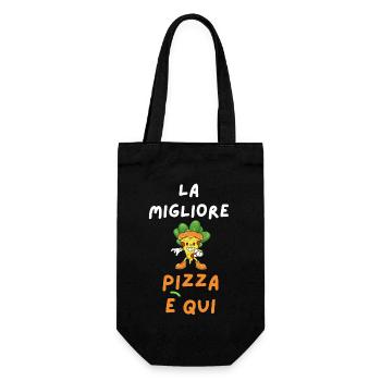 MAIS MEILLEURE PIZZA ET ICI - Sac à bouteille - noir - Devant