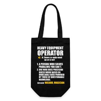 Opérateur de machines de construction Conducteur de pelle Conducteur de pelle Ouvriers de la construction - Sac à bouteille - noir - Devant