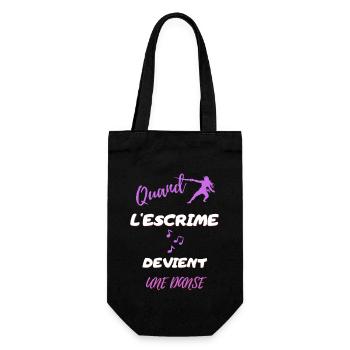 Quand l' escrime devient une danse - Sac à bouteille - noir - Devant