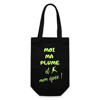 MOI MA PLUME ET MON EPEE - Sac à bouteille - noir - Devant