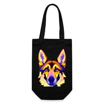 Dogs German Shepherd Dog Dog Owners Dog Owners - Gift Bag for Bottles - black - Front