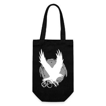 Der Rabe die Krähe Vögel - Geschenkbeutel für Flaschen - Schwarz - Vorne