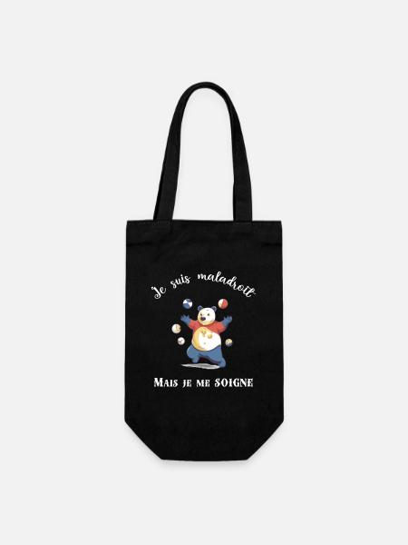 Je suis maladroit - Sac à bouteille - noir