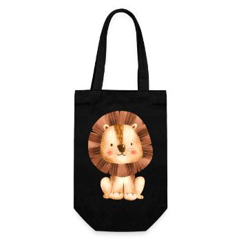 cute little lion - Gift Bag for Bottles - black - Front