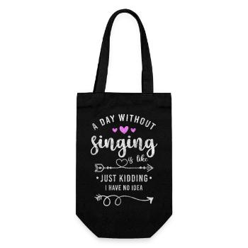 Singer Melody Vocals - Gift Bag for Bottles - black - Front