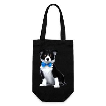 Propriétaires de chiens Border Collie Chiens Amoureux des chiens - Sac à bouteille - noir - Devant