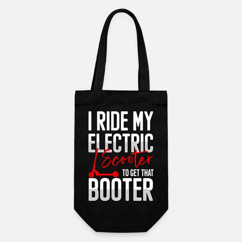 Rollerfahrer Elektrik Batterie Ladestation - Geschenkbeutel für Flaschen - Schwarz