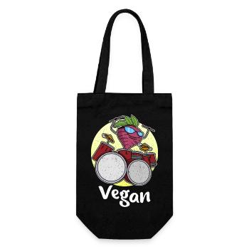 Drums Radis Garden Salad Vegan Vegan - Sac à bouteille - noir - Devant