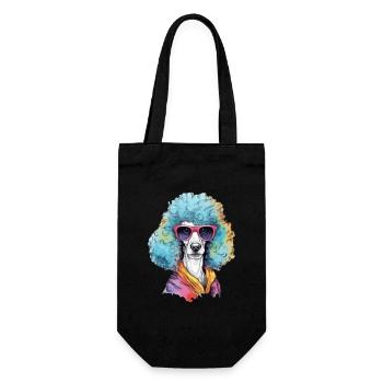 John caniche à lunettes - Sac à bouteille - noir - Devant