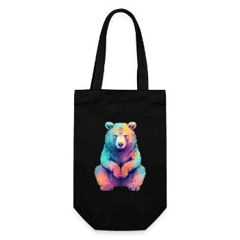 Beabea l'ours grognon - Sac à bouteille - noir - Devant