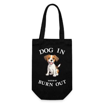 Bureau de chien Chien Propriétaire de chien Chiot Travail de travail - Sac à bouteille - noir - Devant