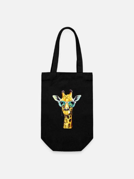 Meli la girafe - Sac à bouteille - noir