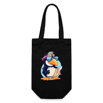 Alex the toucan - Gift Bag for Bottles - black - Front