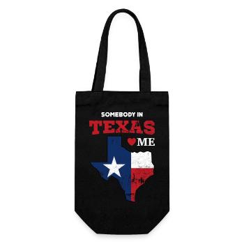 State of Texas Somebody Loves Me Souvenir Gift - Sac à bouteille - noir - Devant