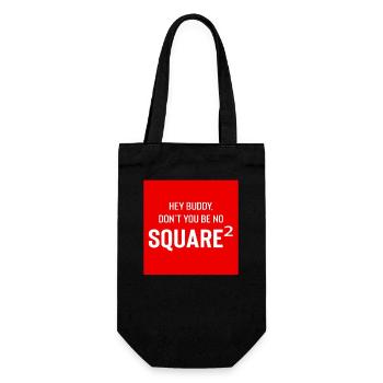 Square Streetwear: Fun & Clear Statement - Sac à bouteille - noir - Devant