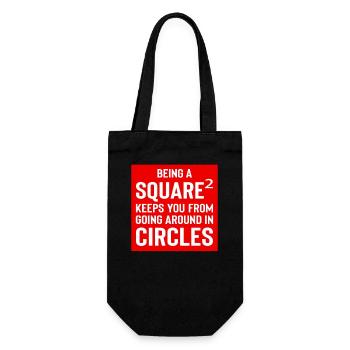 Square Streetwear: Fun & Clear Statement - Sac à bouteille - noir - Devant