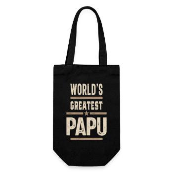 Le plus grand Papu - Sac à bouteille - noir - Devant