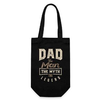Dad The Myth The Legend - Gift Bag for Bottles - black - Front