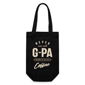 G-PA avant de prendre son café - Sac à bouteille - noir - Devant