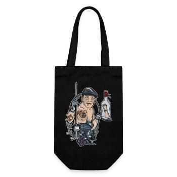 Angler // Oldschool // Illustration - Sac à bouteille - noir - Devant